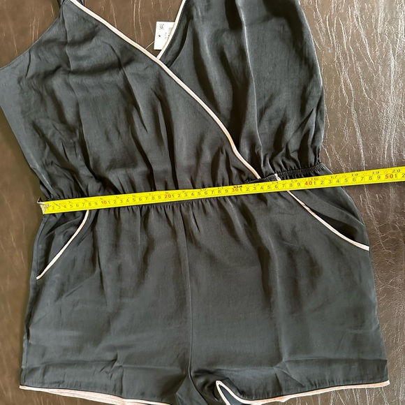 INC intimate, sleepwear black with pink trim romper new. International Concepts - Picture 8 of 12